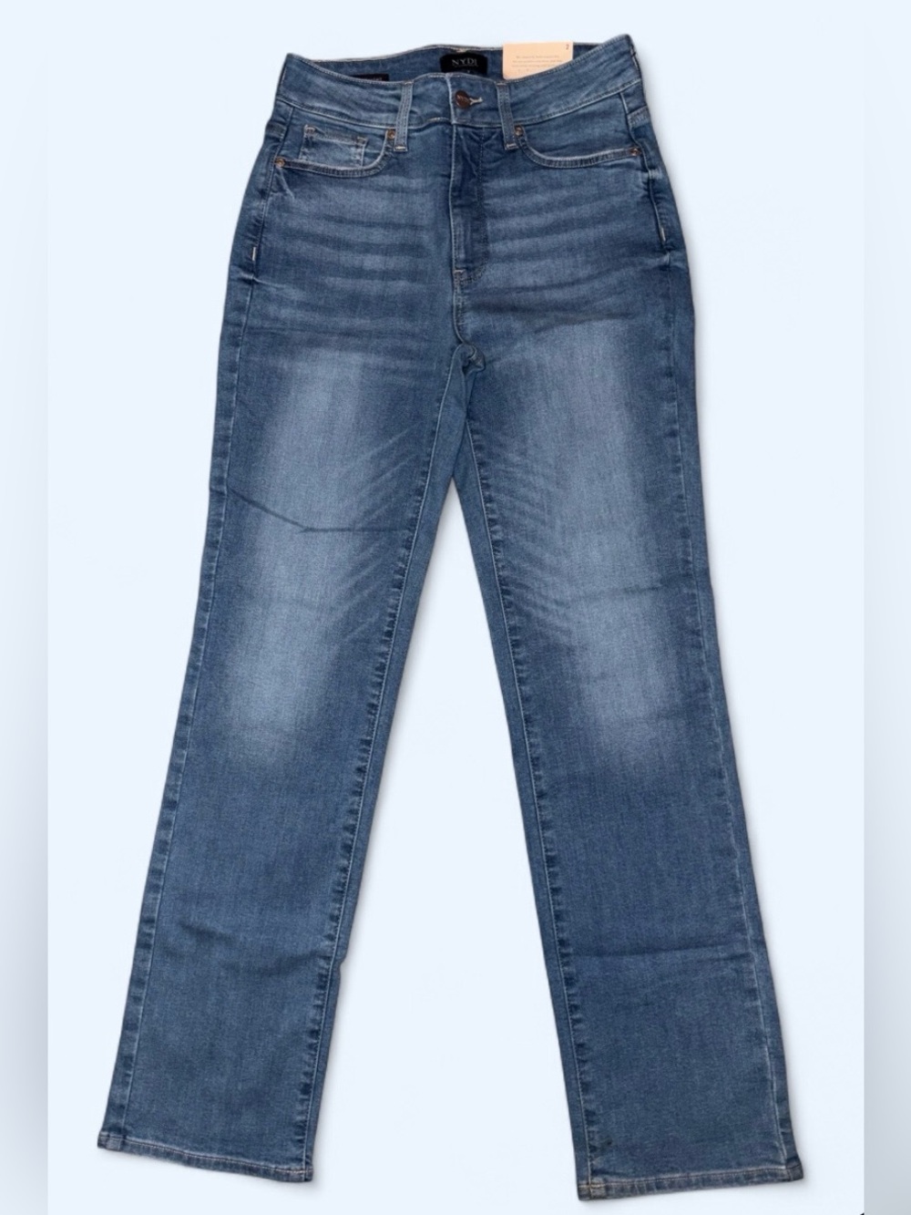 NYDJ Marilyn High Rise Straight Denim Jeans, NWT - Size 2